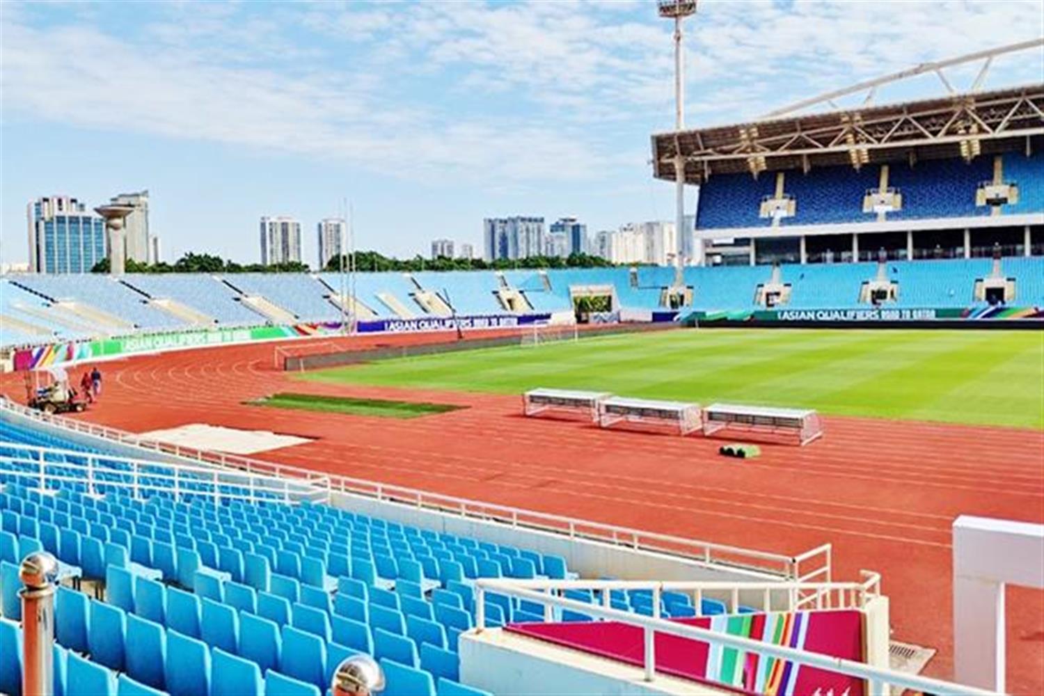 Sân vận động Việt Trì, nơi diễn ra các trận đấu bảng A môn bóng đá nam SEA Games 31